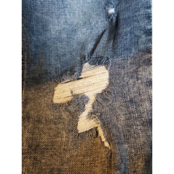 🤩 Women's Ankle Skinny Jeans Size 7/28 High Rise Acid Wash Blue Distressed New - Picture 5 of 7